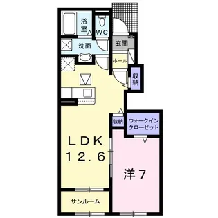 グランデ クォーレ【1階】の間取り