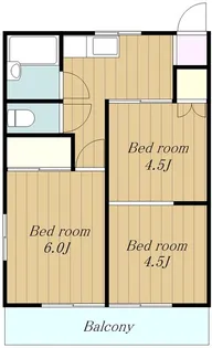 第2高尾メイゾン【1階】の間取り