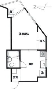 飯島コーポ【2階】の間取り