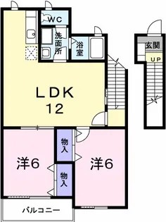 サンクレストール吉岡Y【2階】の間取り