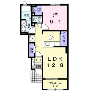 ラッフィナート II【1階】の間取り