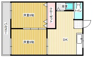 メゾン勝山【2階】の間取り