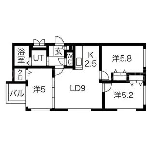 blanc(ブラン)【3階】の間取り