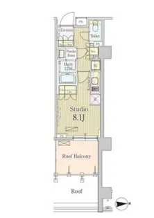 パークアクシス池田山【4階】の間取り