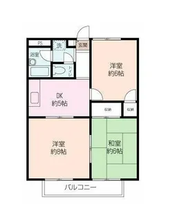 パークサイド飯島【1階】の間取り