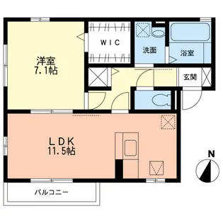 ベルデコート【1階】の間取り