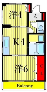 ラ・パイクスII【4階】の間取り