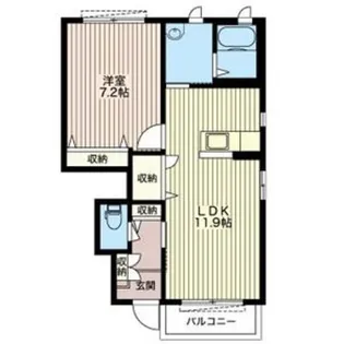 ストローハット【1階】の間取り