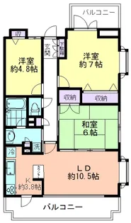 ラシュレ久米川ステーションサイド【11階】の間取り
