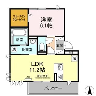イリス A【3階】の間取り