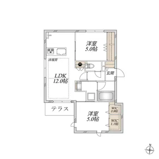 パストラル光が丘【1階】の間取り