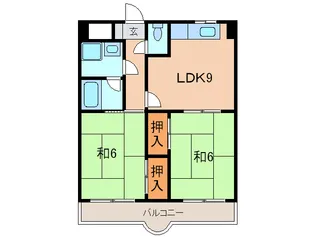 南清水レジデンス【2階】の間取り