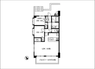シュペルノーヴァ相模原壱番館【2階】の間取り
