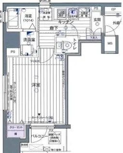 ヴァレッシア錦糸町シティ【2階】の間取り