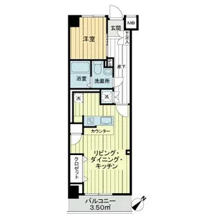 ハイネス富士見ヶ丘【3階】の間取り