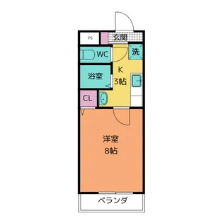 ヤマトマンション昭和橋【5階】の間取り