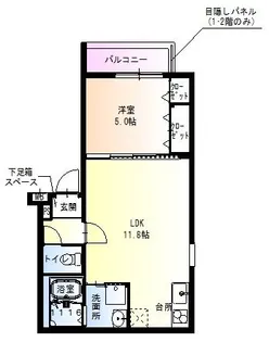 フジパレス堺東III番館【1階】の間取り