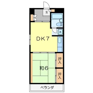 上大岡コンフィーネ齋藤【3階】の間取り