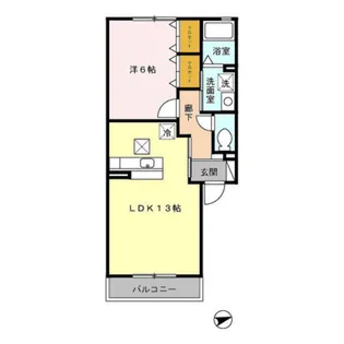 プリーマヴェールB【2階】の間取り