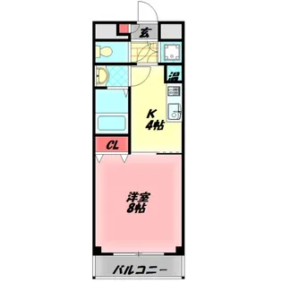 さんさん千林【7階】の間取り