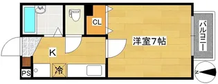 メゾンかざみ【1階】の間取り