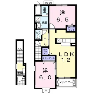 カレント綾瀬【2階】の間取り