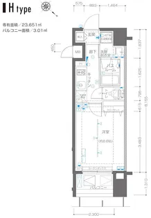 ズーム横浜関内【6階】の間取り