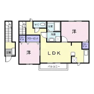ベルフィオーレ【2階】の間取り