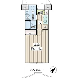 エクセル東神奈川【10階】の間取り
