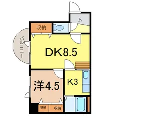 ダイメックス旭川4条ビル【8階】の間取り