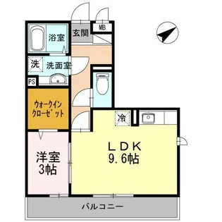 アーク土山【3階】の間取り