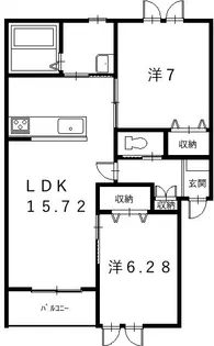Etoile Matin(エトワールマタン)【2階】の間取り