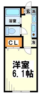 プレジール飛田給【2階】の間取り