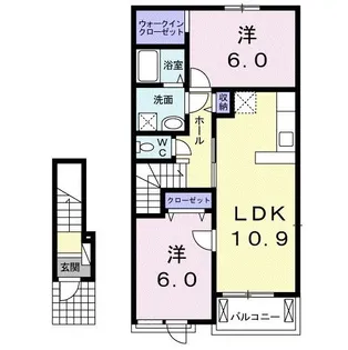 ピュア・フレイズ【2階】の間取り