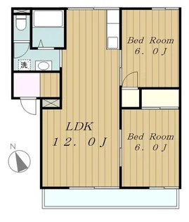 サニーコーポ【2階】の間取り