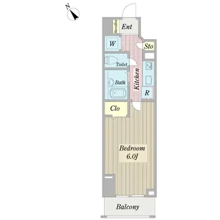 プロシード新横浜【5階】の間取り