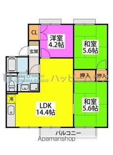 セジュール・ウィング【2階】の間取り