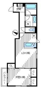 サンフィオーレ【3階】の間取り