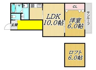 リュクスド武庫之荘【2階】の間取り