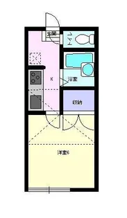 メゾンフローラ【2階】の間取り