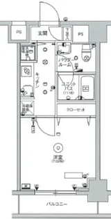 スカイコートパレス大島【5階】の間取り