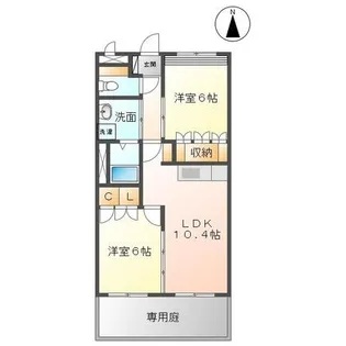 SaintField【2階】の間取り