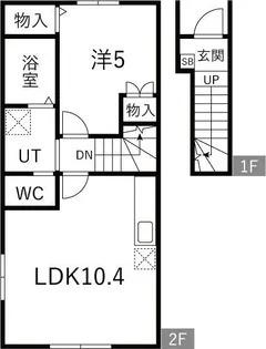 EQUUS D棟【2階】の間取り