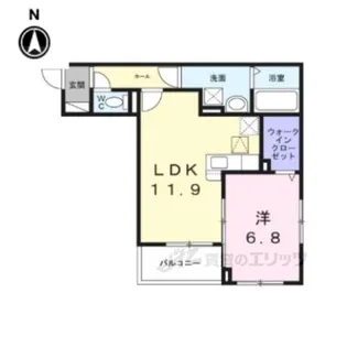 レジデンス藤ヶ森【1階】の間取り