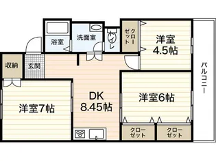サンシャイン住吉【3階】の間取り