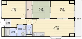 エクシード国分【7階】の間取り