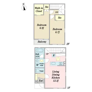 メナージュ3の間取り