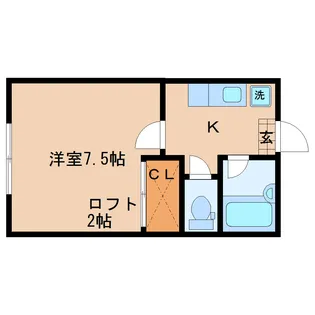 エクシア仙台【2階】の間取り