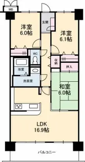 サントノーレ光弐番館【7階】の間取り
