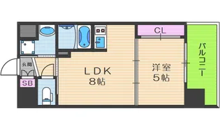スワンズシティ中之島クロス【2階】の間取り